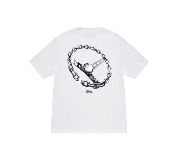 Camiseta Stussy 'Chain-Link Tee White' Branca