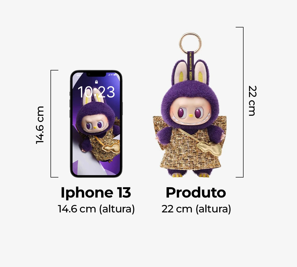 Chaveiro Pop Mart Labubu x Pronounce 'Wings of Fortune' – Juicy