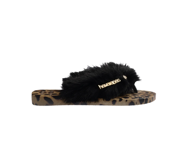 Chinelo Havaianas Dolce&Gabbana Faux Fur 'Rose Gold'