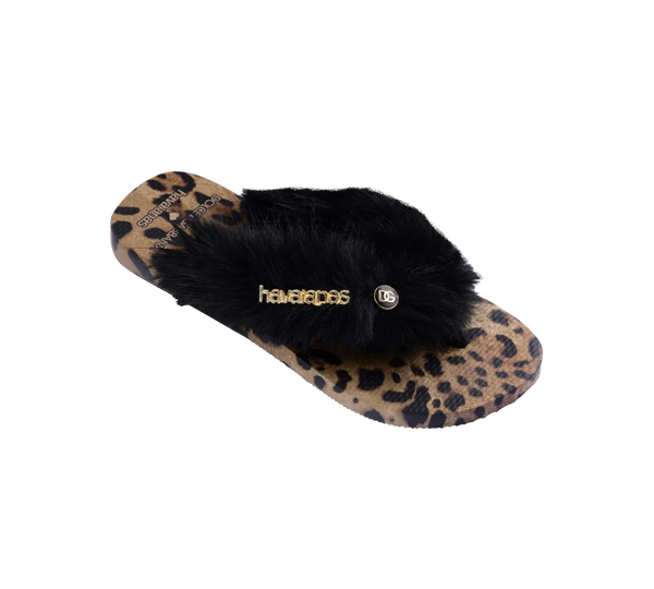 Chinelo Havaianas Dolce&Gabbana Faux Fur 'Rose Gold'