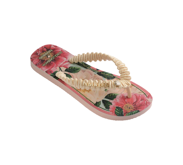 Chinelo Havaianas Dolce&Gabbana 'Florals' Rosa