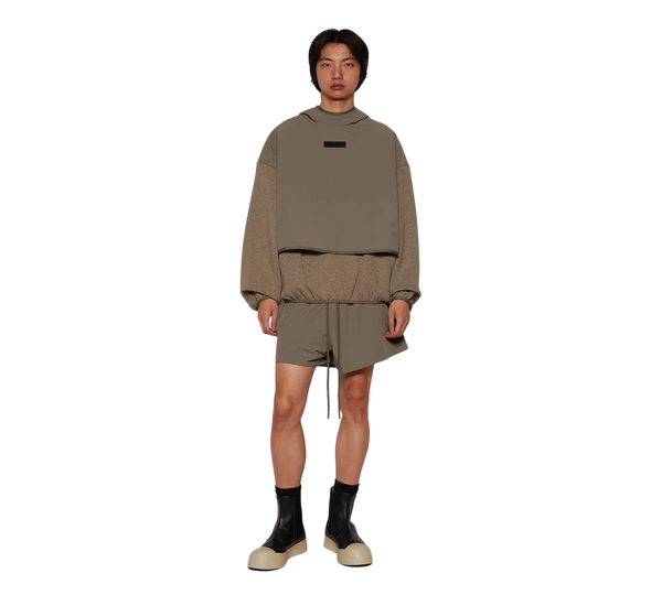 Shorts Fear of God Essentials 'Nylon Running Grey' Cinza