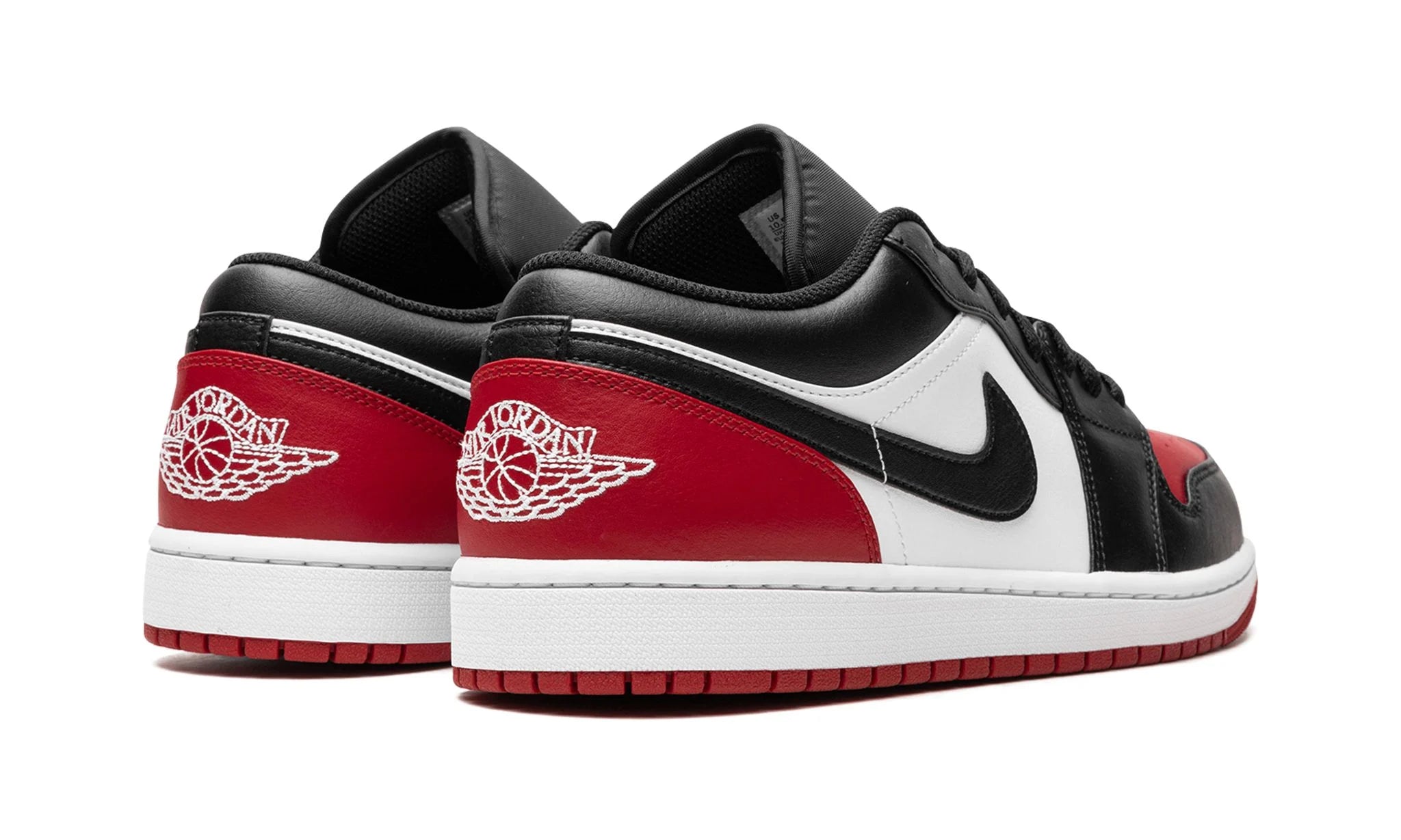 Nike Air Jordan 1 Low 'Bred Toe 2.0' Vermelho