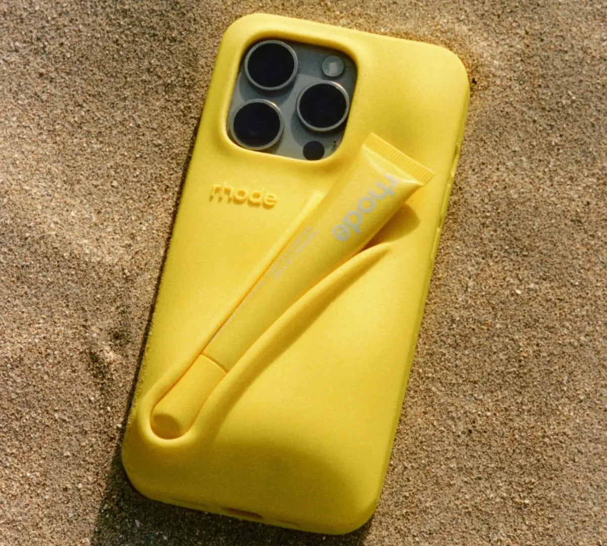 Lip Tint + Capinha Rhode 'Lemontini' By Hailey Bieber Amarelo