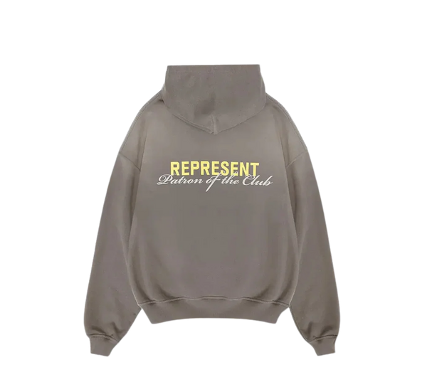 Moletom Represent 'Patron Of The Club Washed Olive' Marrom