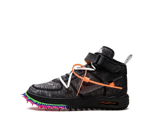 Tênis Nike Air Force 1 Mid x Off-White 'Black' Preto