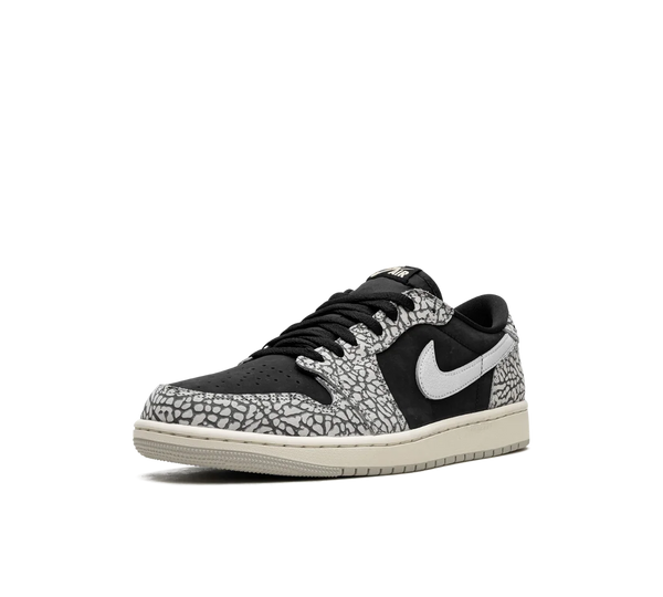 Tênis Nike Air Jordan 1 Low OG 'Elephant Print' Cinza / Preto