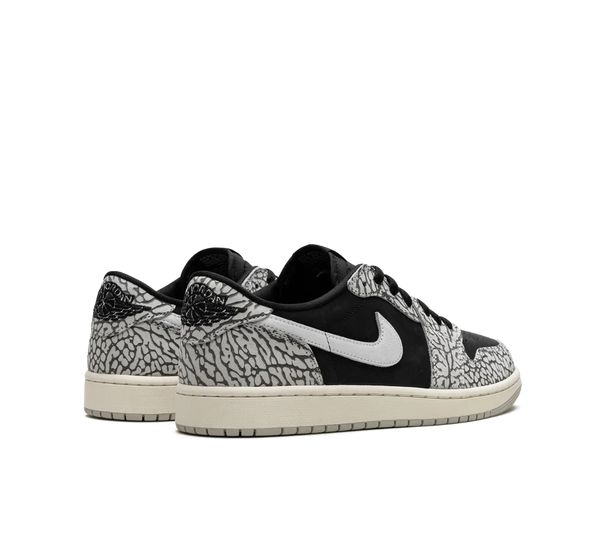 Tênis Nike Air Jordan 1 Low OG 'Elephant Print' Cinza / Preto