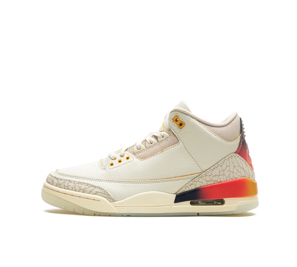 Tênis Nike Air Jordan 3 x J Balvin 'Medellín Sunset' Bege