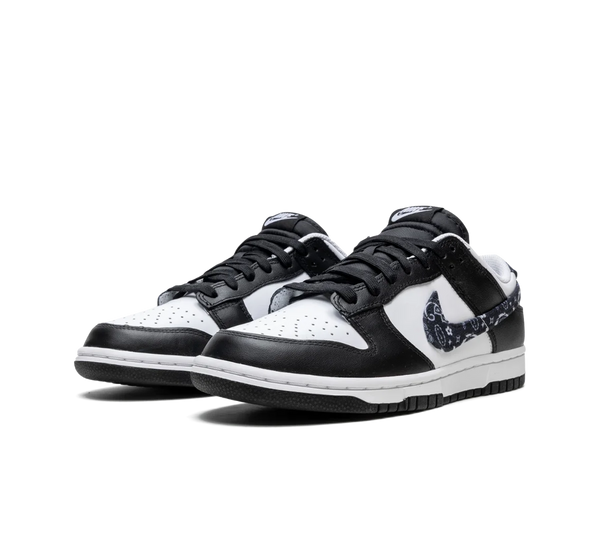 Tênis Nike Dunk Low 'Black Paisley' Branco / Preto
