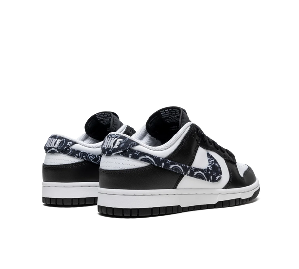 Tênis Nike Dunk Low 'Black Paisley' Branco / Preto