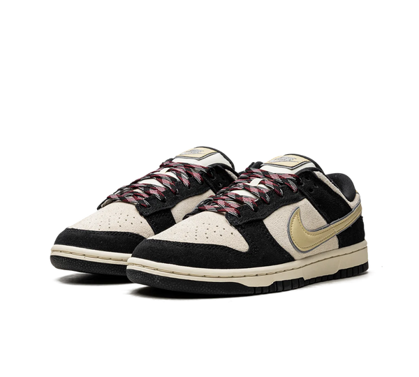 Tênis Nike Dunk Low 'LX Black Team Gold' Preto / Bege