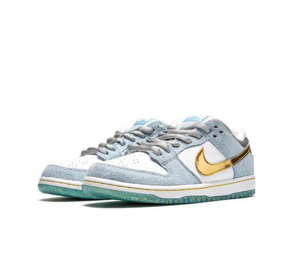 Tênis Nike Dunk Low SB 'Sean Cliver' Azul / Dourado