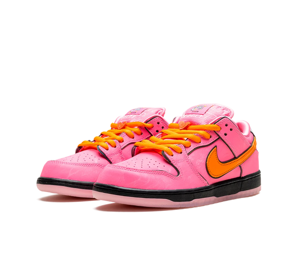 Tênis Nike Dunk Low SB x Powerpuff Girls 'Florzinha' Rosa