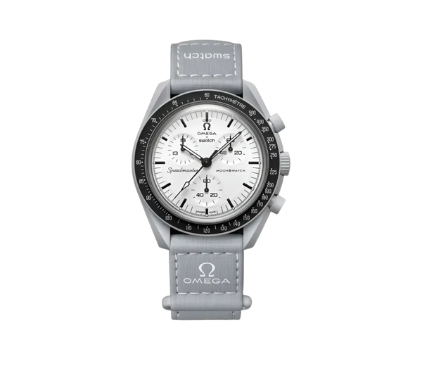 Relógio Swatch x Omega 'Moonswatch Speedmaster Moon 1965' Cinza / Preto