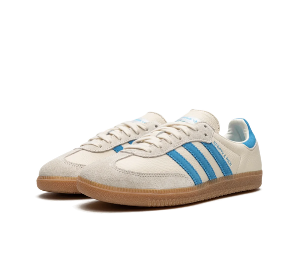Tênis Adidas Samba OG x Sporty & Rich 'Cream Blue' Creme / Azul