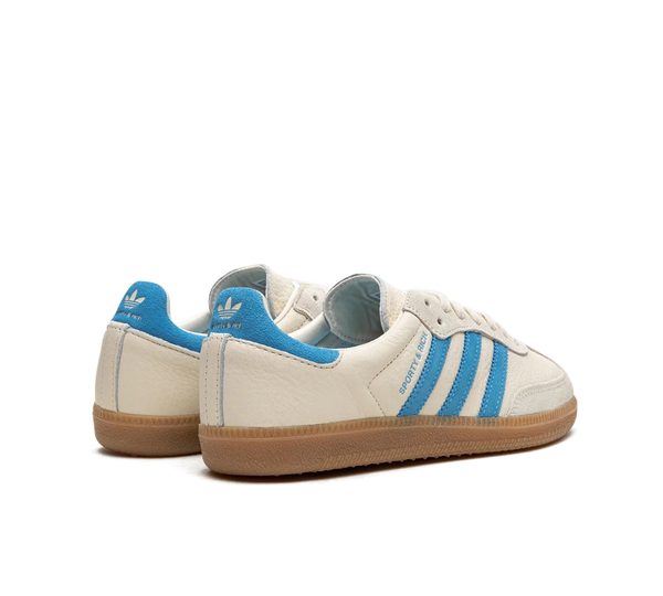 Tênis Adidas Samba OG x Sporty & Rich 'Cream Blue' Creme / Azul