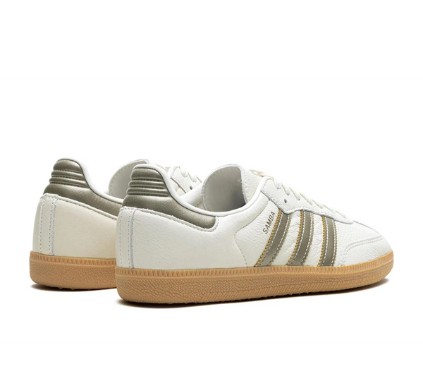 Tênis Adidas Samba OG 'Wonder Gold Metallic' Branco / Dourado