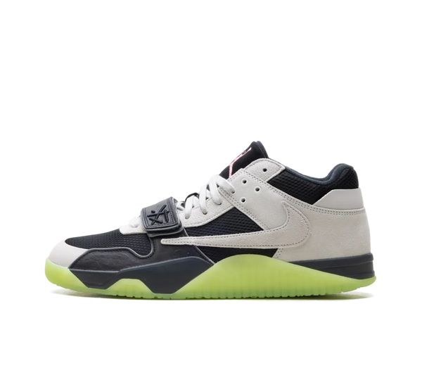 Tênis Air Jordan Jumpman Jack x Chase B x Travis Scott 'Black Night Silver Anthracite' Preto / Verde