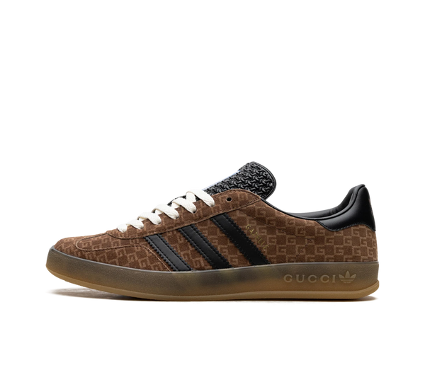 Tênis Adidas x Gucci Gazelle GG Monogram 'Brown' Marrom / Preto