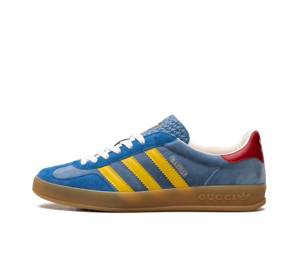 Tênis Adidas x Gucci Gazelle 'Light Blue Suede' Azul