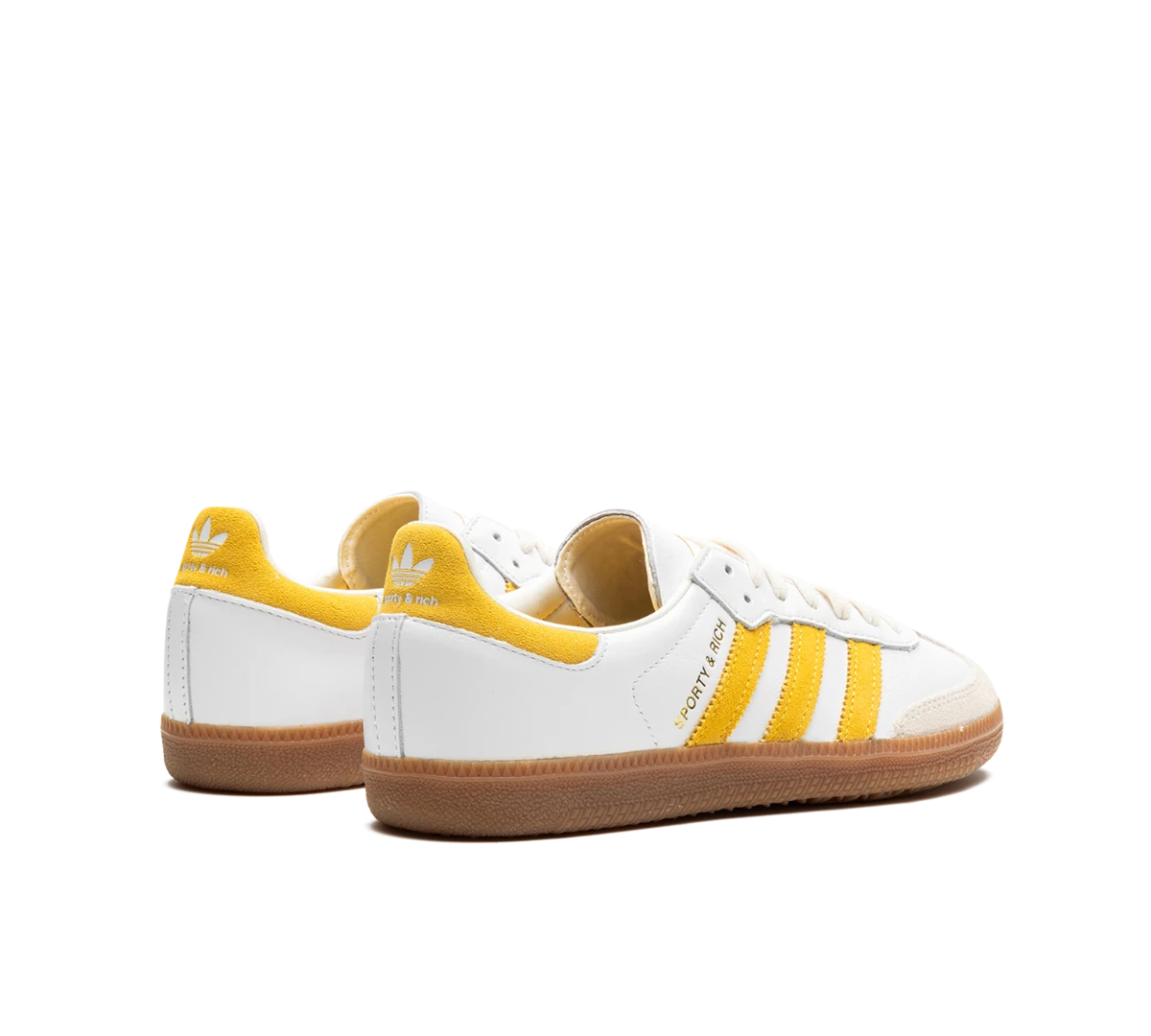 Adidas Samba OG x Sporty & Rich 'White Bold Gold' Branco/Amarelo