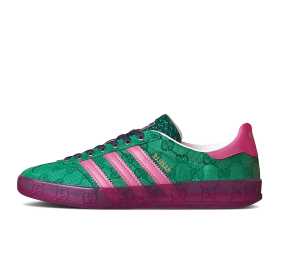 Tênis Adidas x Gucci Gazelle 'Green Pink Strata' Verde / Rosa