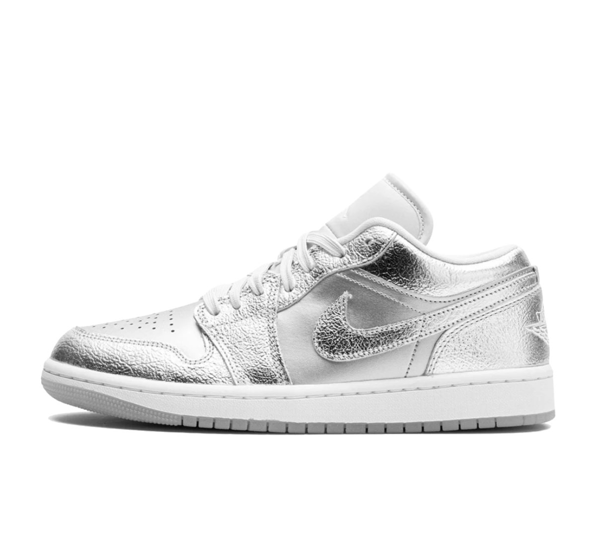 Air Jordan 1 Low 'Metallic Silver' Prata