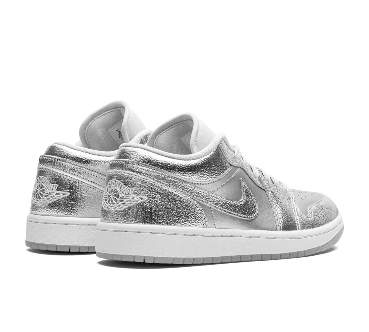 Air Jordan 1 Low 'Metallic Silver' Prata