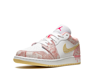 Tênis Nike Air Jordan 1 Low 'Paint Drip' Branco / Colorido – foto 2