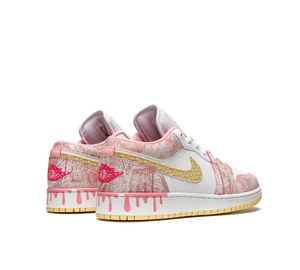 Tênis Nike Air Jordan 1 Low 'Paint Drip' Branco / Colorido – foto 4