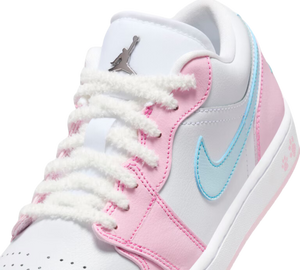 Tênis Nike Air Jordan 1 Low 'Paw Print' Rosa – foto 4