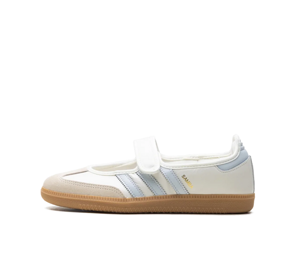 Tênis Adidas Samba Jane Feminino 'White Blue Gum' Creme/Azul Claro