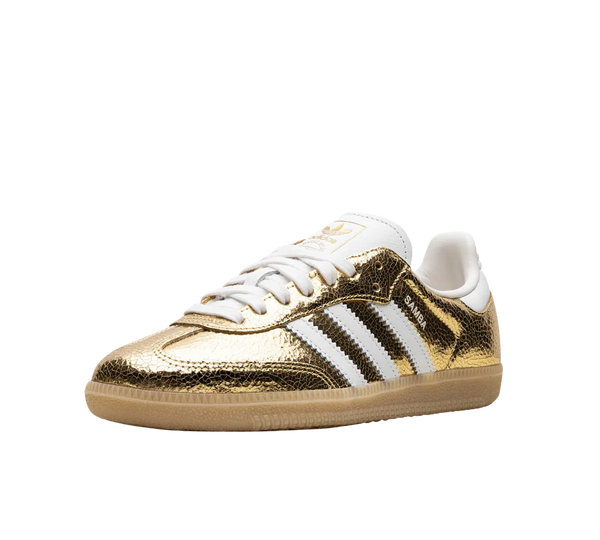 Tênis Adidas Samba OG 'Cracked Metallic Pack' Dourado