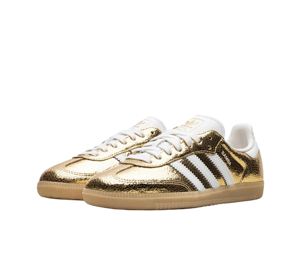 Tênis Adidas Samba OG 'Cracked Metallic Pack' Dourado