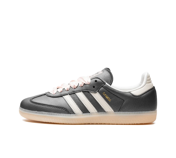 Tênis Adidas Samba OG 'Black Pink Ribbon Laces' Preto / Rosa
