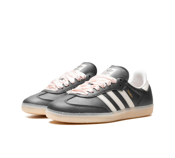Tênis Adidas Samba OG 'Black Pink Ribbon Laces' Preto / Rosa