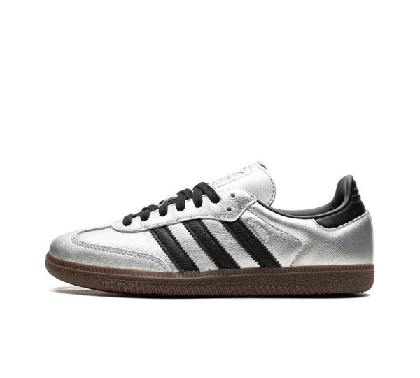 Tênis Adidas Samba OG 'Silver Metallic Black Gum' Prata