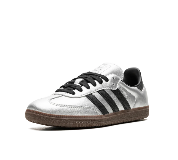 Tênis Adidas Samba OG 'Silver Metallic Black Gum' Prata