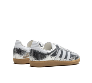 Tênis Adidas Samba OG 'Silver Metallic Cracked Leather' Prata – foto 4