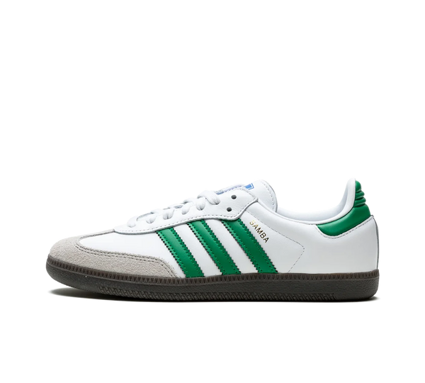 Tênis Adidas Samba OG 'White Green'  Branco / Verde