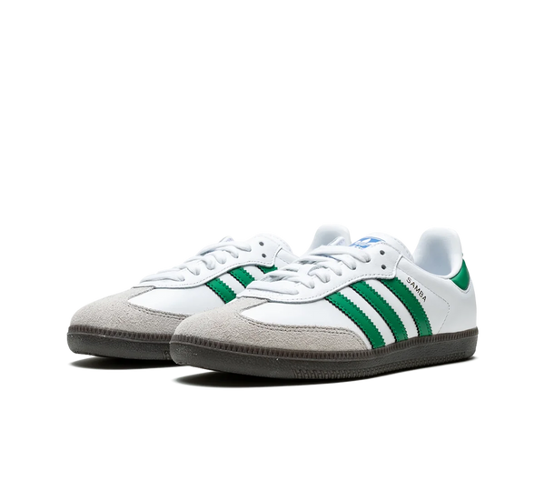 Tênis Adidas Samba OG 'White Green'  Branco / Verde