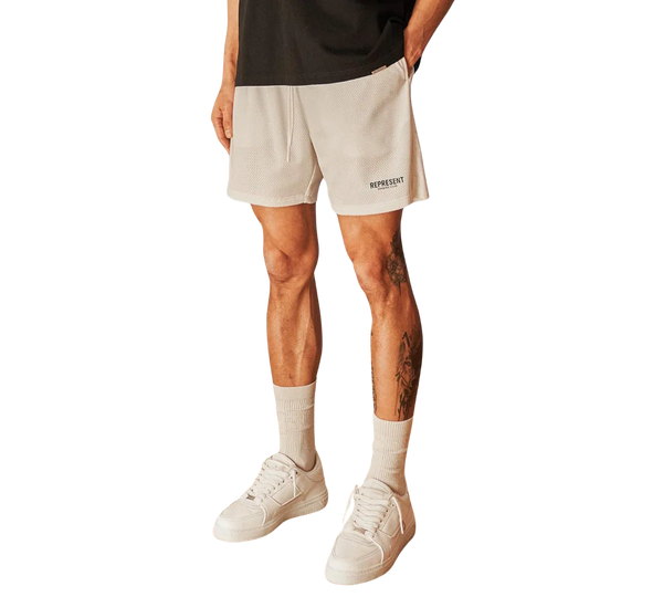 Shorts Represent 'Owners Club Mesh Flat White' Branco