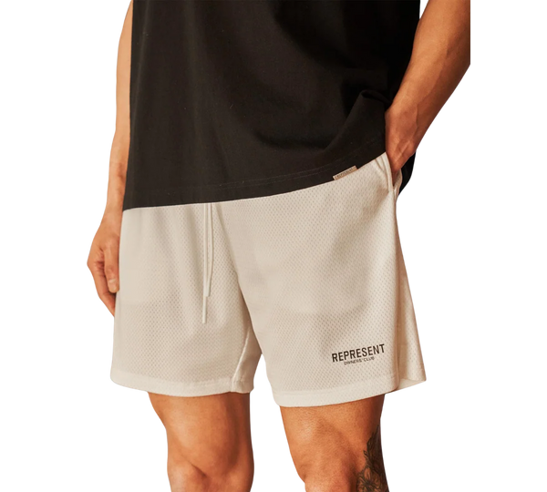 Shorts Represent 'Owners Club Mesh Flat White' Branco