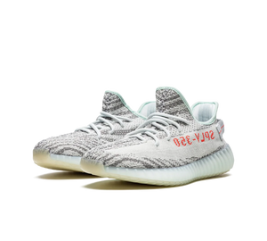 Tênis Adidas Yeezy Boost 350 V2 'Blue Tint' Azul Claro / Vermelho – foto 3