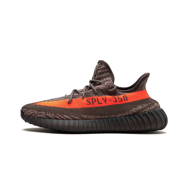 Tênis Adidas Yeezy Boost 350 V2 'Carbon Beluga' Cinza / Laranja
