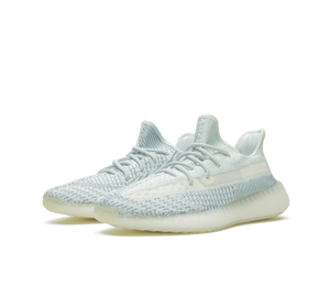 Tênis Adidas Yeezy Boost 350 V2 'Cloud White Reflective' Branco / Azul Claro – foto 4