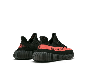 Tênis Adidas Yeezy Boost 350 V2 'Core Red' Preto / Vermelho – foto 4