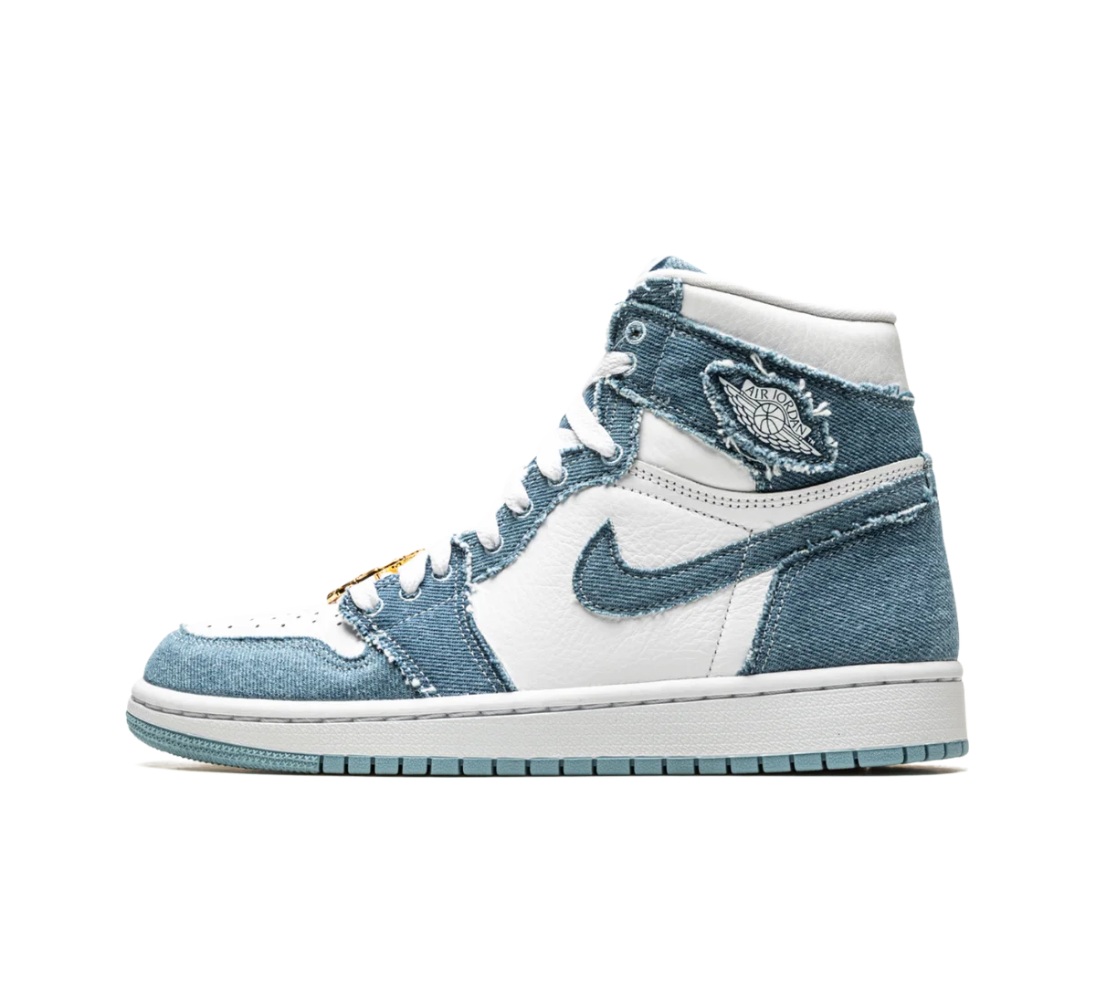 Tênis Nike Air Jordan 1 High 'Denim' Azul