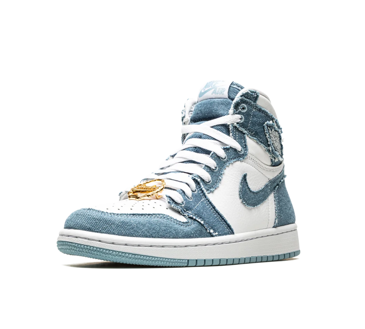 Tênis Nike Air Jordan 1 High 'Denim' Azul